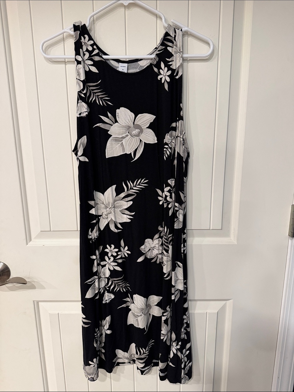Old Navy Black and White Floral Dress